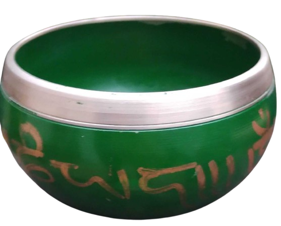 Cuenco Tibetano Verde Grafito