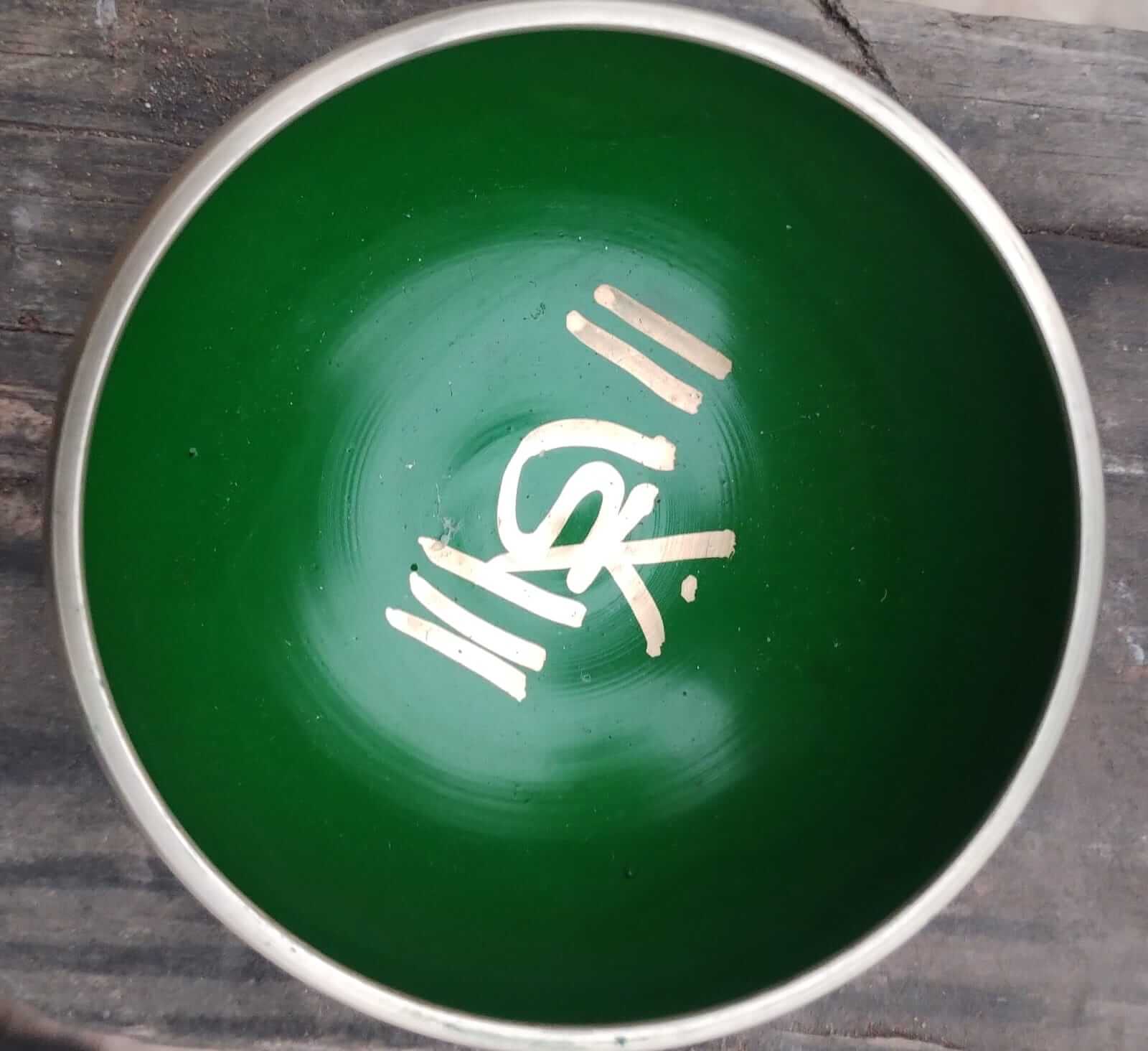 Cuenco Tibetano Verde Grafito imagen 3